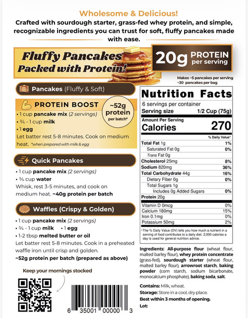 2-Pack Sourdough Protein Pancake & Waffle Mix (Best Value)